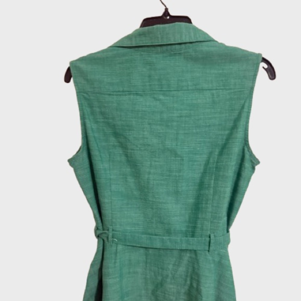 Sharagano Teal Sleeveless Midi Dress - Picture 4 of 5